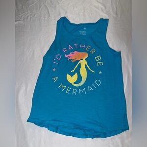 SO Turquoise Graphic Tank Top